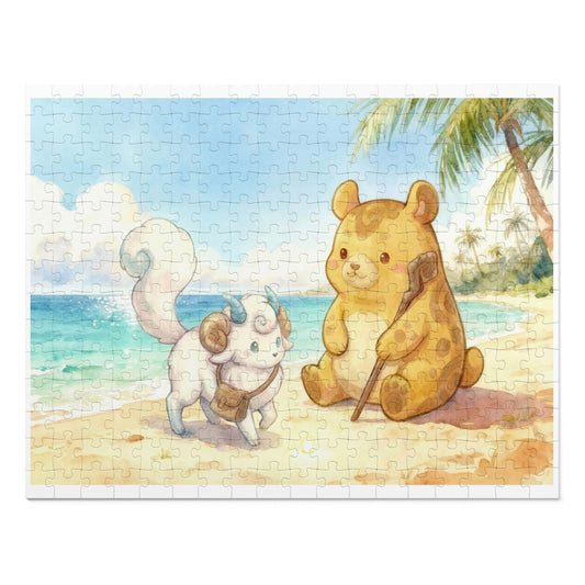 Sylphy & Terra Jigsaw Puzzle (252pcs / 500pcs) –  Seaside Playing in Ocean Story