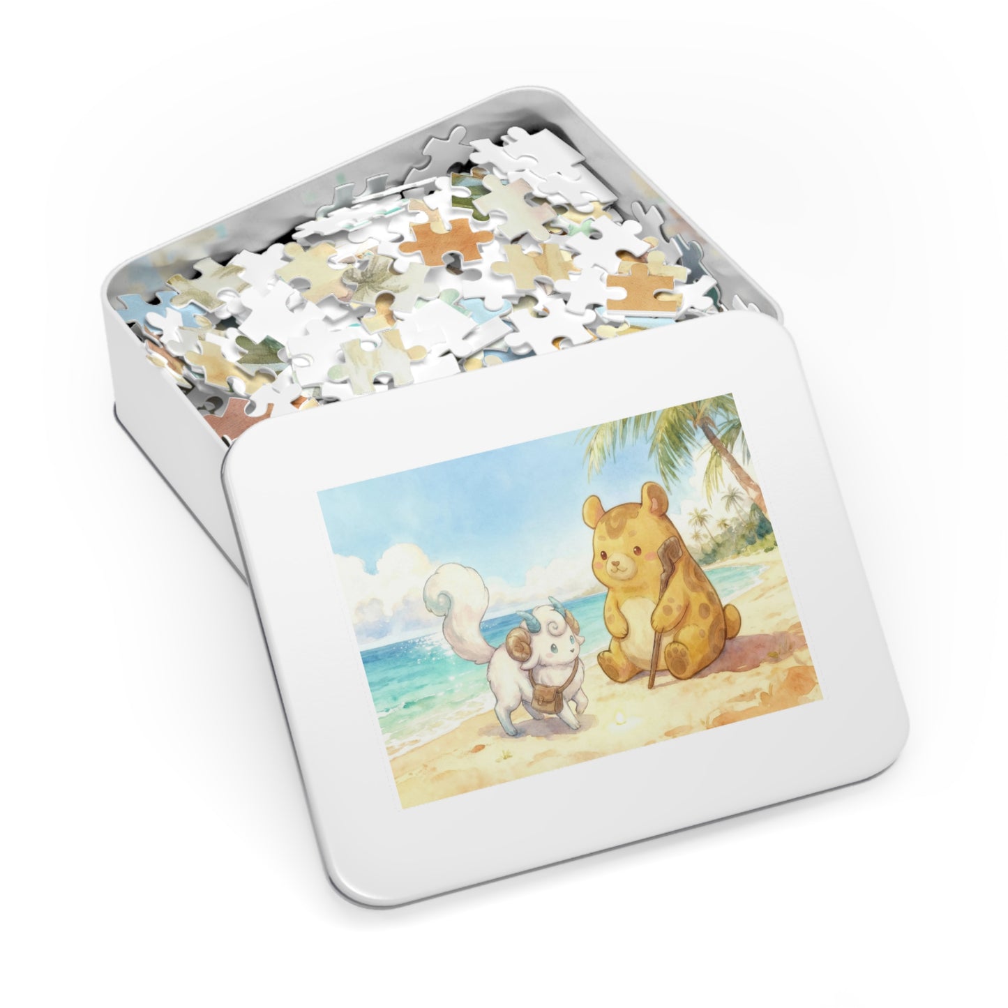 Sylphy & Terra Jigsaw Puzzle (252pcs / 500pcs) –  Seaside Playing in Ocean Story