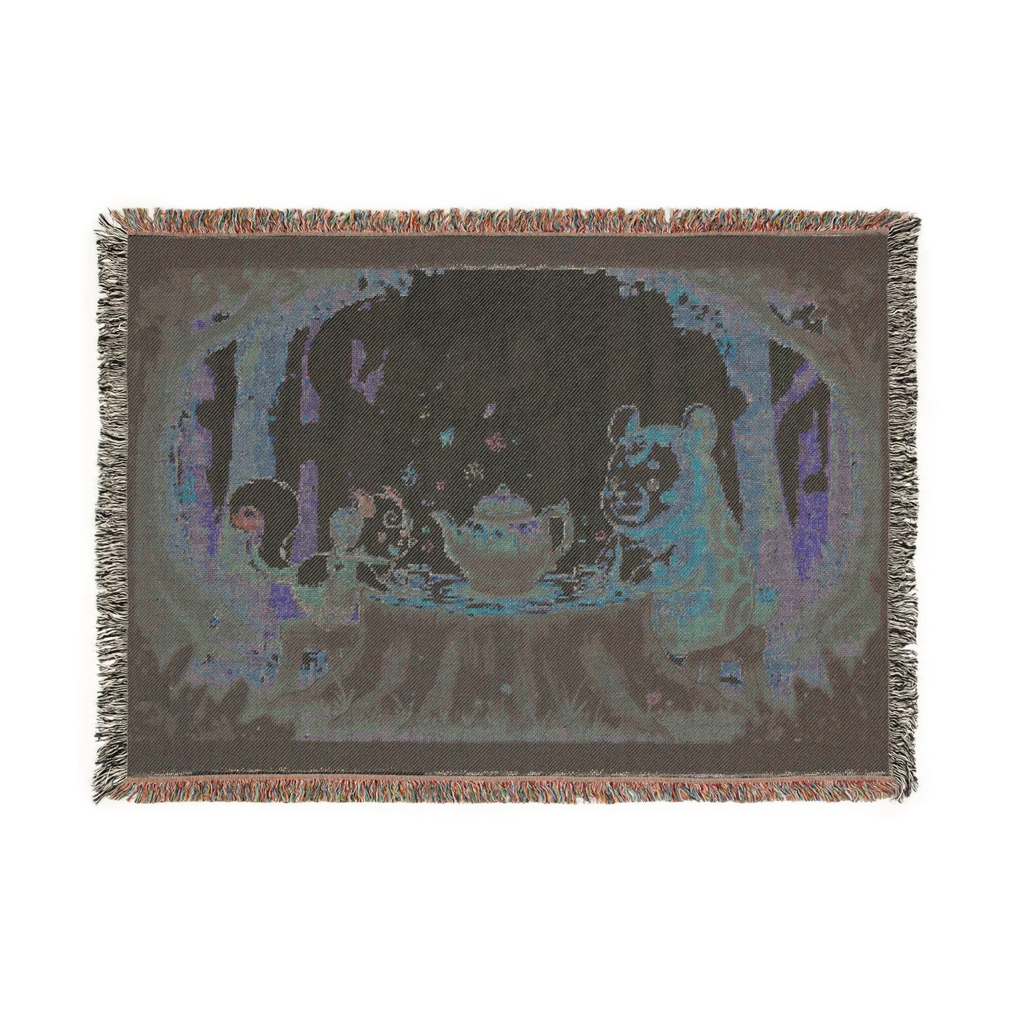 Sylphy & Terra Woven Blanket — Forest Story