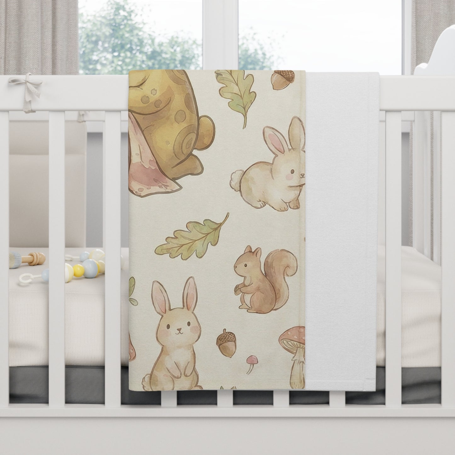 Sylphy & Terra Soft Fleece Baby Blanket— Quiet Pages