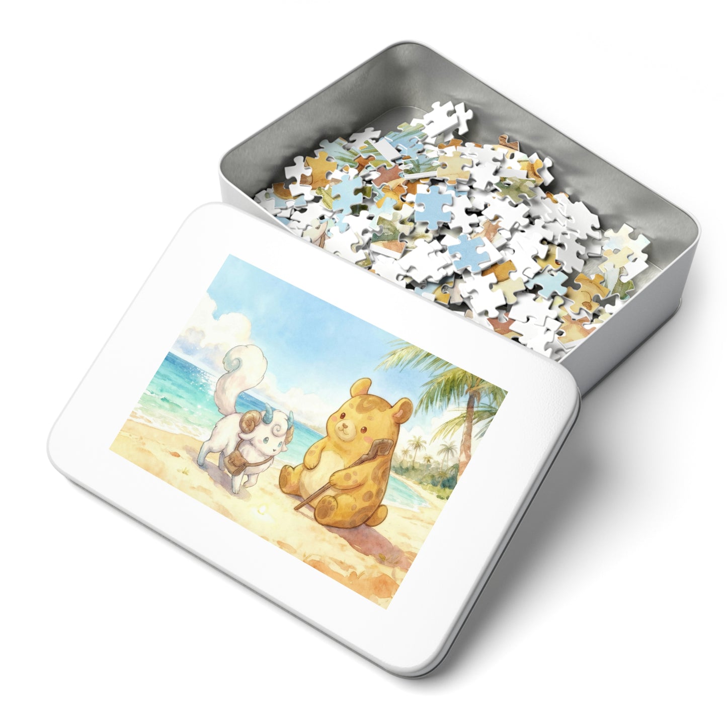Sylphy & Terra Jigsaw Puzzle (252pcs / 500pcs) –  Seaside Playing in Ocean Story
