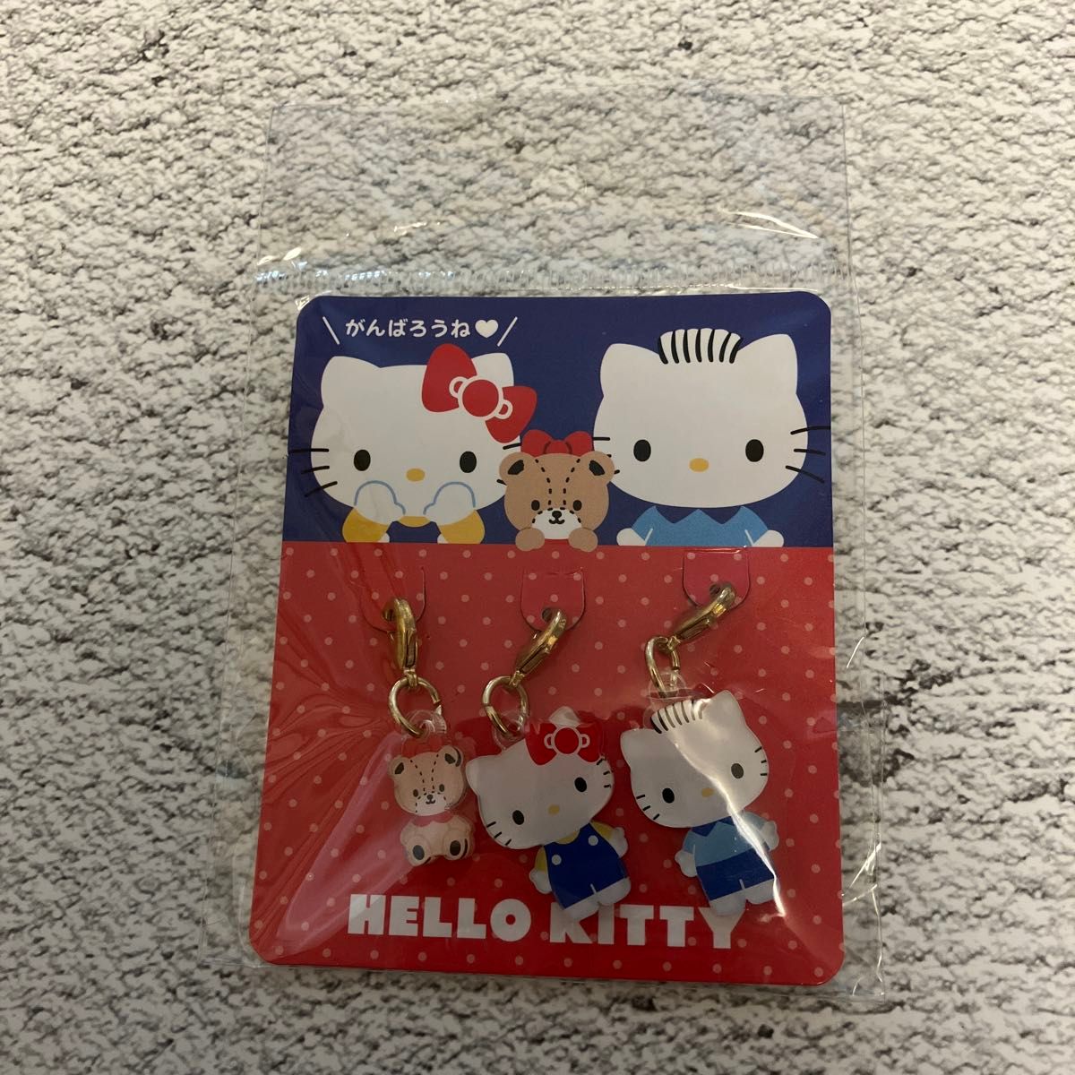 Hello Kitty Charm Set (3-Piece) – “Let’s Do Our Best” Message